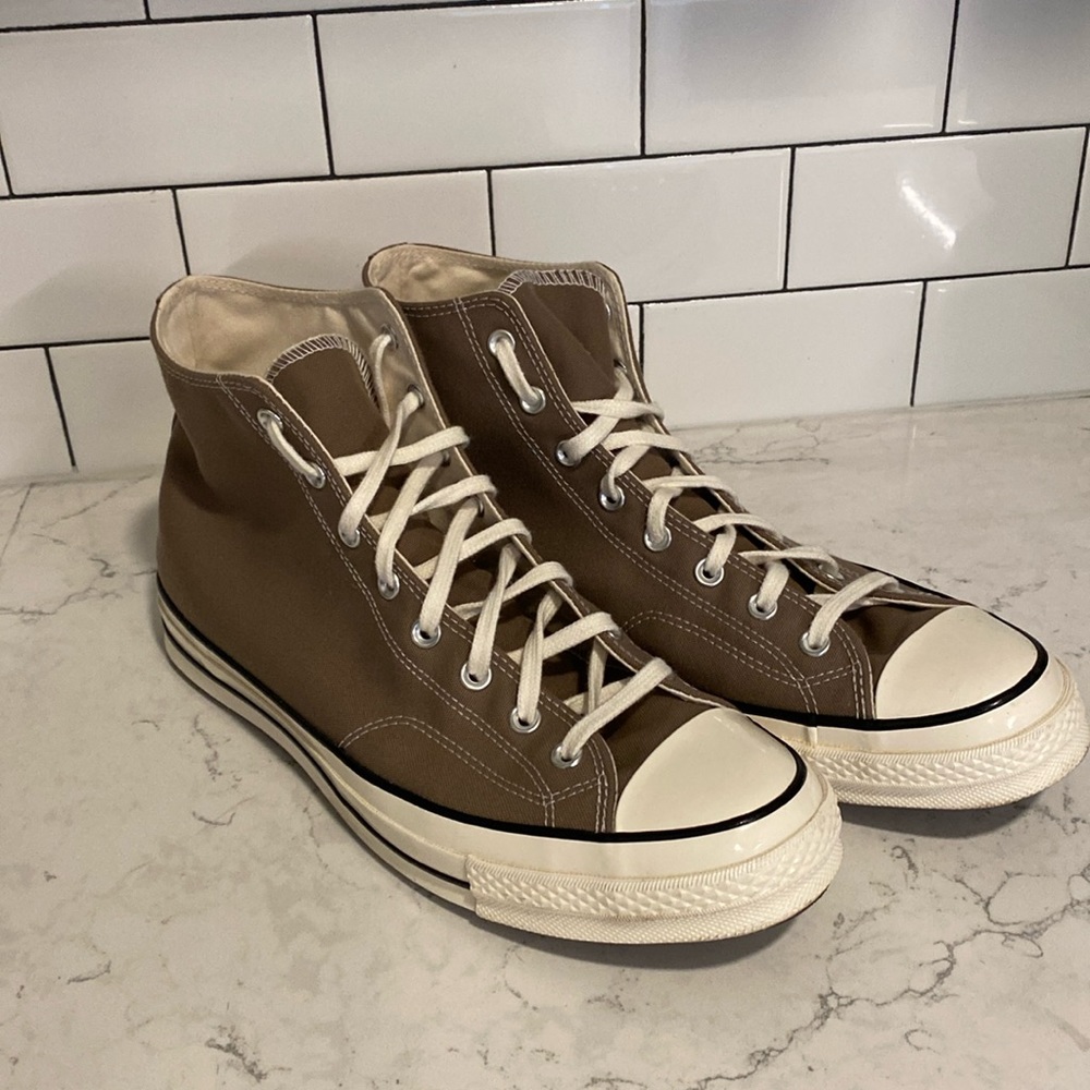 Converse brown shoes